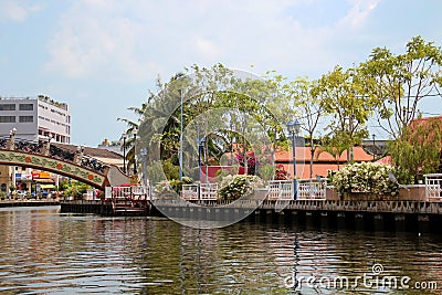Melaka River Editorial Stock Photo